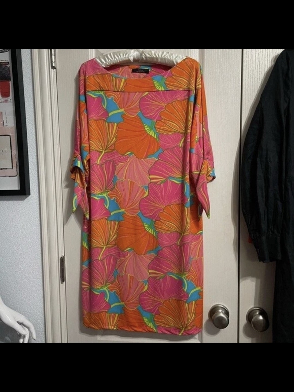 Trina Turk Pink Orange Floral Mini Dress